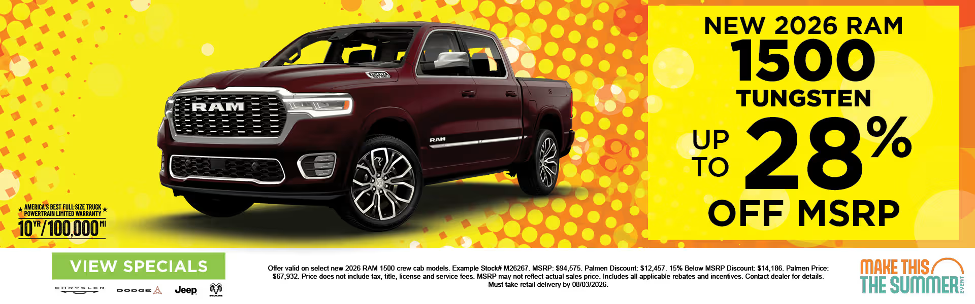 New 2026 Ram 1500 - Up to 28% Off MSRP
